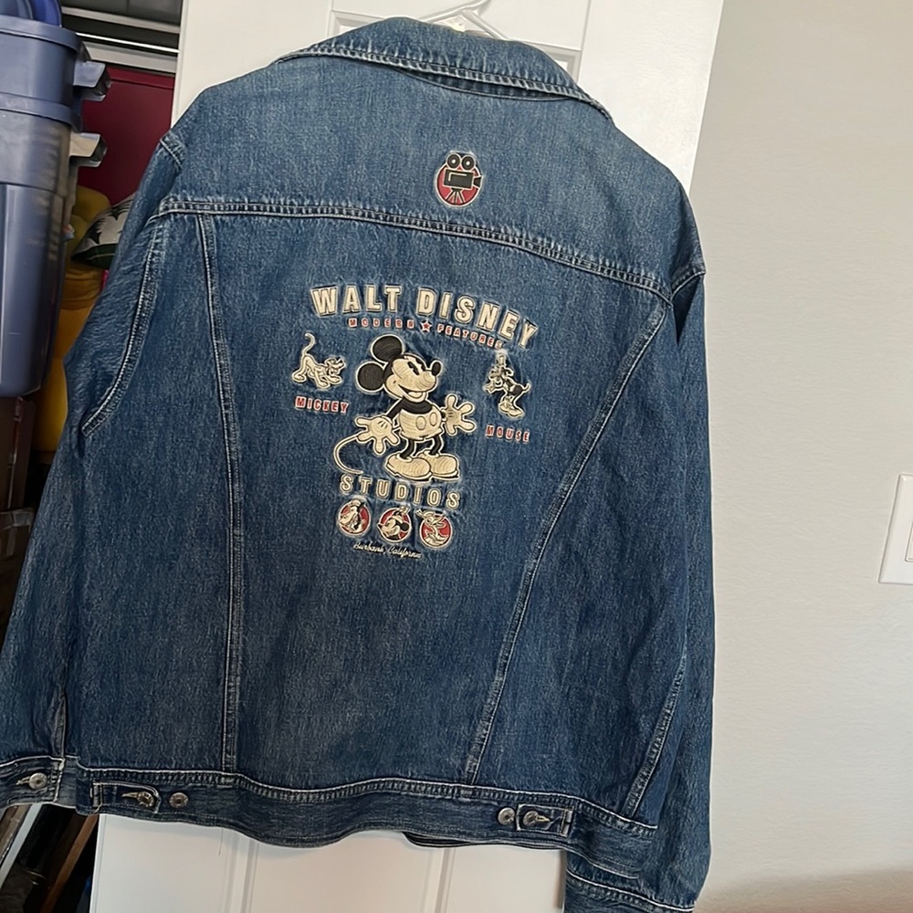 Vintage Disney Store Denim Jacket Mickey Mouse